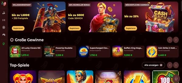 Roman Casino desktop screenshot 1